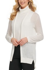 Dkny Open-Front High-Low Cardigan
