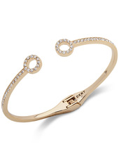 Dkny Pave Circle Cuff Bracelet - Gold