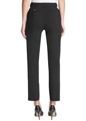 Dkny Stretch Crepe Essex Straight-Leg Dress Pants - Black