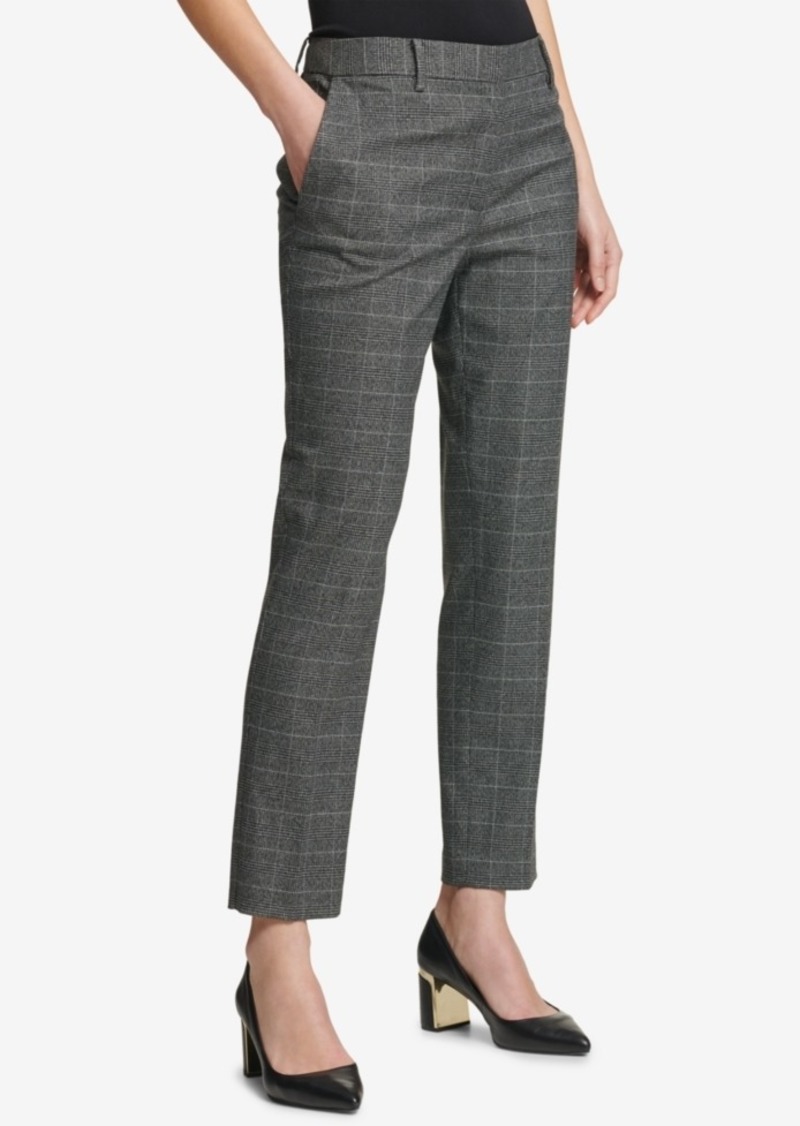 Dkny Essex Plaid Ankle Pants, Created for Macy's