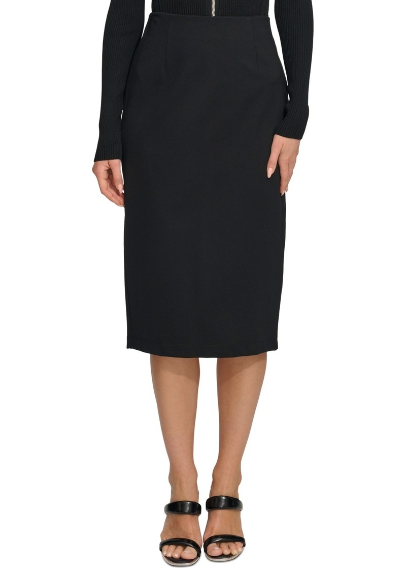 Dkny Pull-On Pencil Skirt - Black