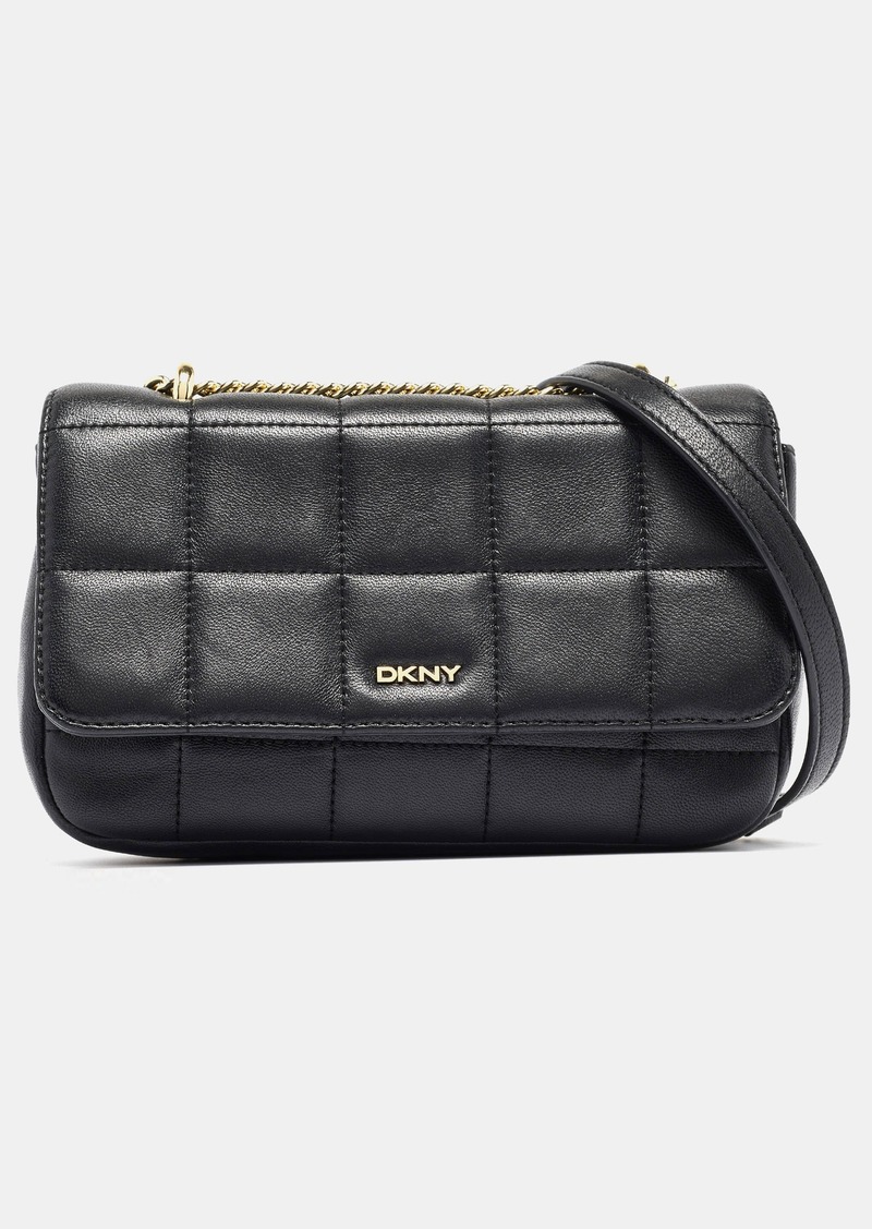 Dkny Quilted Leather Flap Shoulder Bag