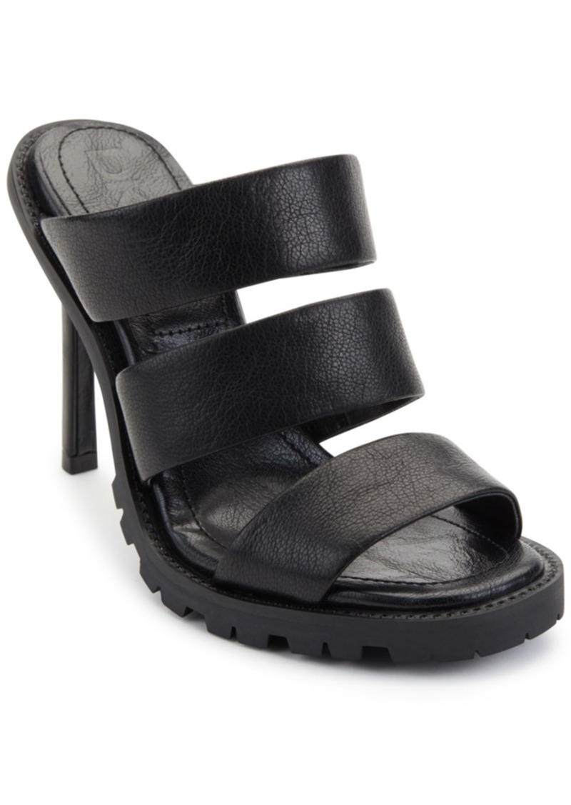 dkny black sandals