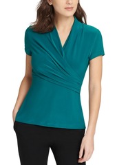 Dkny Ruched Surplice Top