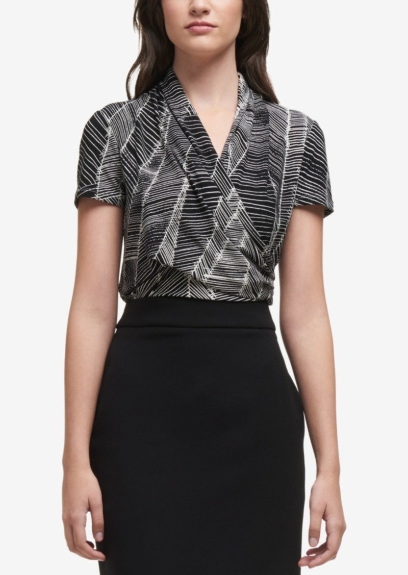 dkny ruched top