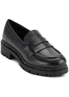 Dkny Women's Rudy Slip-On Penny Loafer Flats - Black