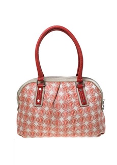 Dkny Signature Pvc And Leather Dome Satchel