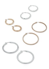 "Dkny Large Hoop Earrings, 2.4"" - Silver"