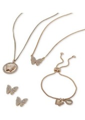 Dkny Silver Tone Or Gold Tone Pave Butterfly Jewelry Collection