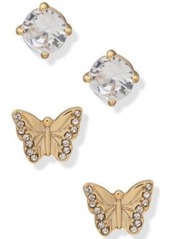 Dkny Silver Tone Or Gold Tone Pave Butterfly Jewelry Collection