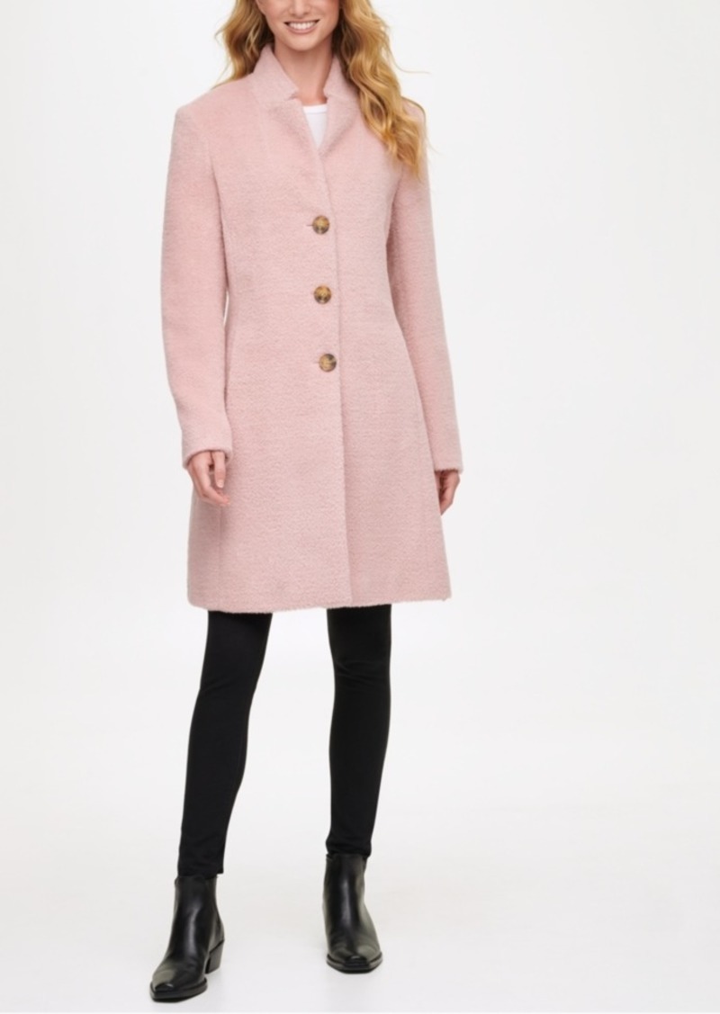 dkny single breasted walker coat