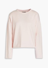 DKNY Sleepwear - Appliquéd cotton-blend jersey pajama top - Pink - XL