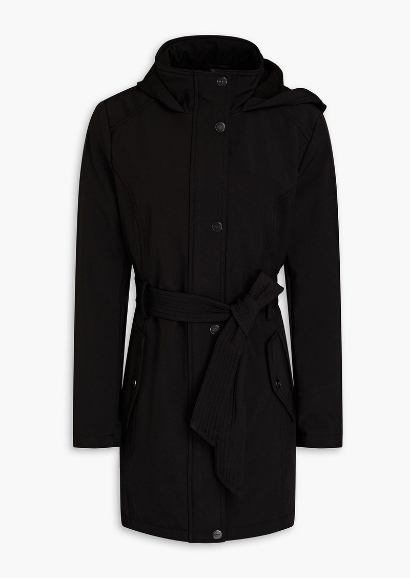 DKNY Sleepwear - Belted shell hooded raincoat - Black - S