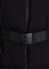 DKNY Sleepwear - Belted quilted shell hooded coat - Black - L