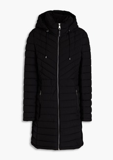 DKNY Sleepwear - Quilted shell hooded coat - Black - XS