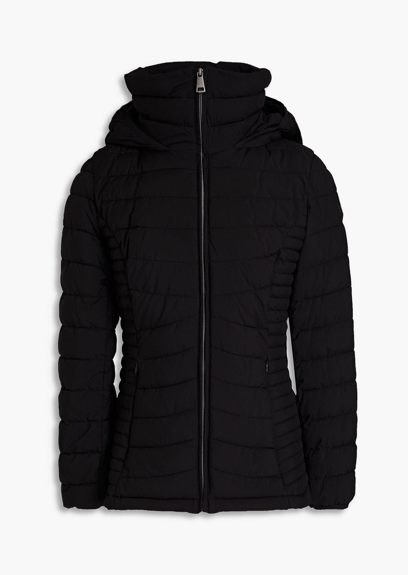 DKNY Sleepwear - Quilted shell hooded jacket - Black - XS