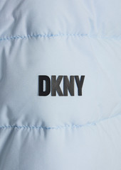 DKNY Sleepwear - Quilted shell hooded jacket - Blue - XS