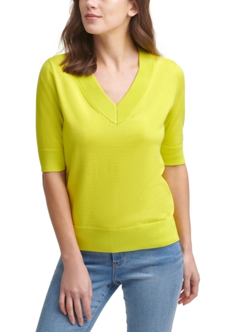 dkny v neck sweater