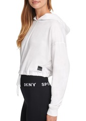 Dkny Sport Cotton Cropped Hoodie