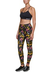 Dkny Sport Printed High-Waist 7/8 Leggings - Currant Light Trace