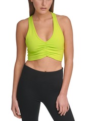 Dkny Sport Ruched Racerback Low Impact Sports Bra