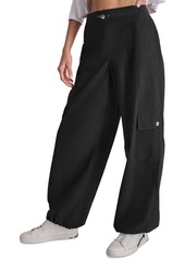 Dkny Sport Women's Cargo Bungee-Hem Pants - Black