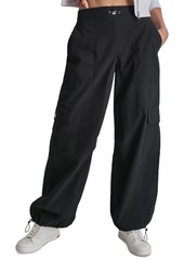 Dkny Sport Women's Cargo Bungee-Hem Pants - Black