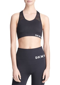 DKNY Women's Performance Classic Seamless Support Yoga Running Bra