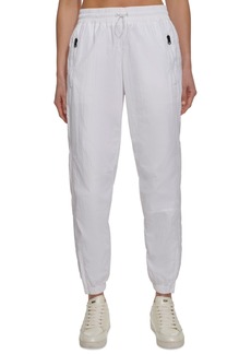 Dkny Sports Women's High-Rise Pull-On Joggers Pants - White