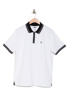 DKNY SPORTSWEAR Emery Stretch Cotton Polo in White at Nordstrom Rack