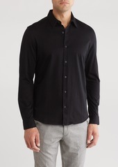 DKNY Metropolis Button-Up Shirt in Black at Nordstrom Rack