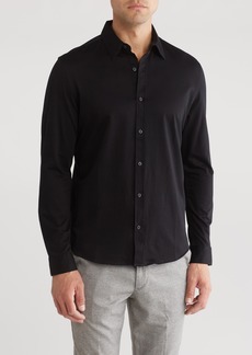 DKNY SPORTSWEAR Metropolis Button-Up Shirt in Black at Nordstrom Rack
