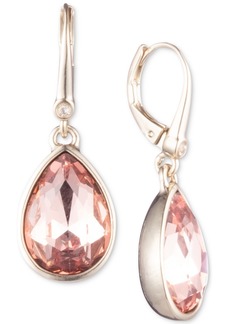 Dkny Stone Teardrop Lever Back Earrings, Created for Macy's - Pink
