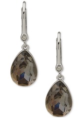 Dkny Stone Teardrop Leverback Drop Earrings - Dark Blue