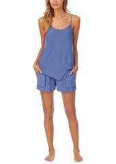 Dkny Sleepwear Stripe Cami & Shorts Pajama Set