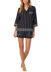 Dkny Striped Shorts Pajama Set