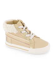 Dkny Toddler Girls Hannah Elastic Sneakers - Gold-tone