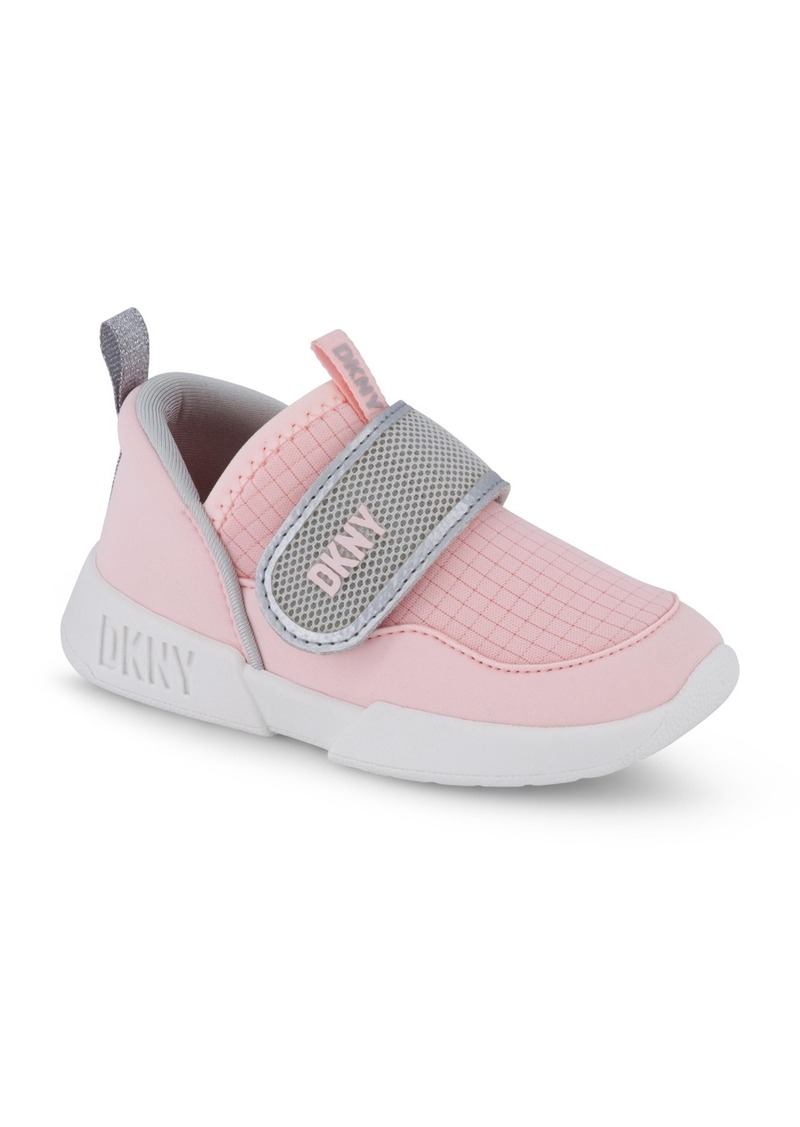 Dkny Toddler Girls Mia Strap Slip On Sneakers - Blush