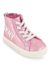Dkny Toddler Girls Sequin High Top Sneakers - Blush