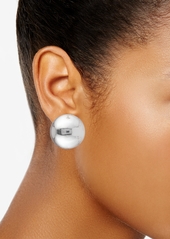 Dkny Tri-Tone 3-Pc. Set Ball Stud Earrings - Silver