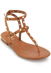 dkny vin studded flat sandals