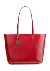 Dkny Woman Bryant Textured-leather Tote Crimson