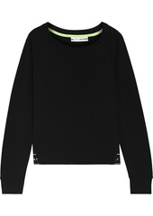 Dkny Woman French Cotton-blend Terry Sweatshirt Black