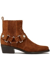 Dkny Woman Mina Suede Ankle Boots Brown