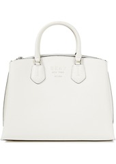 Dkny Woman Noho Large Pebbled-leather Tote Off-white