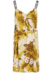 Dkny Woman Printed Woven Nightdress Lime Green