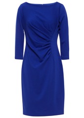 Dkny Woman Ruched Stretch-jersey Mini Dress Royal Blue