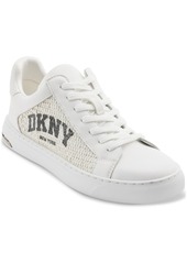 Dkny Women's Abeni Arch Raffia Logo Low-Top Sneakers - Black