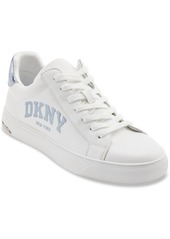 Dkny Women's Abeni Arched Logo Low Top Sneakers - Bright White/ Celeste Blue