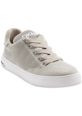 Dkny Women's Abeni Lace-Up Low-Top Sneakers - Stone Grey/ Silver